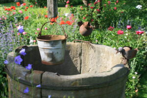 Brunnen im Garten