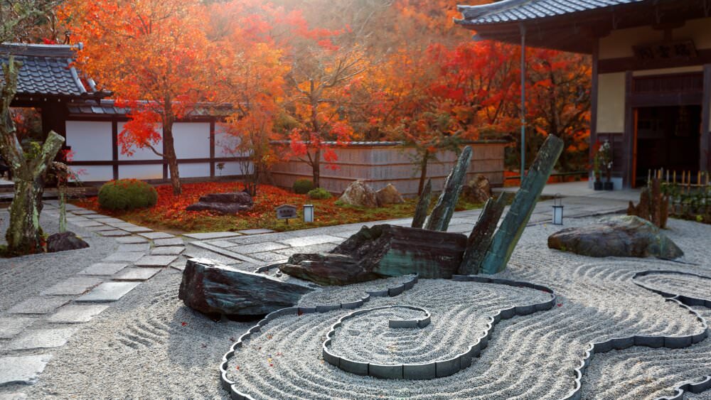 Zen-Garten Herbst