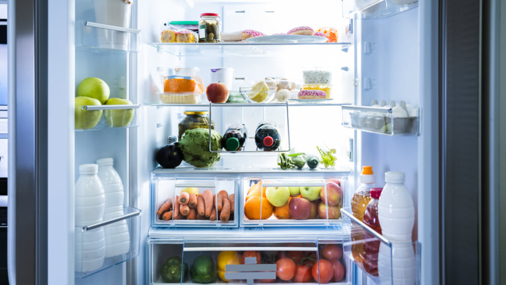 Kühlschrank organisiert