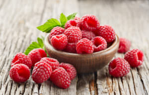 Himbeeren Schale