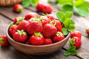 Erdbeeren Schale