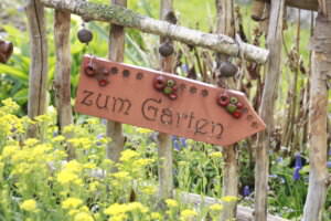 Schild Bauerngarten