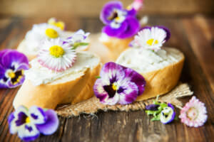 Valentinstag Essbare Blumen