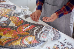 Mosaik Gartentisch