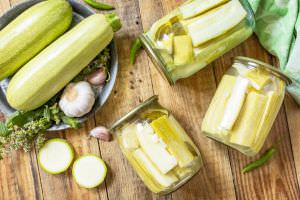 fermentierte Zucchini