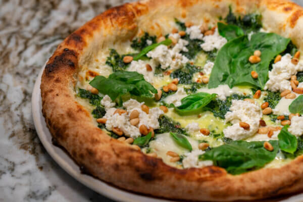 Spinat-Ricotta-Pizza