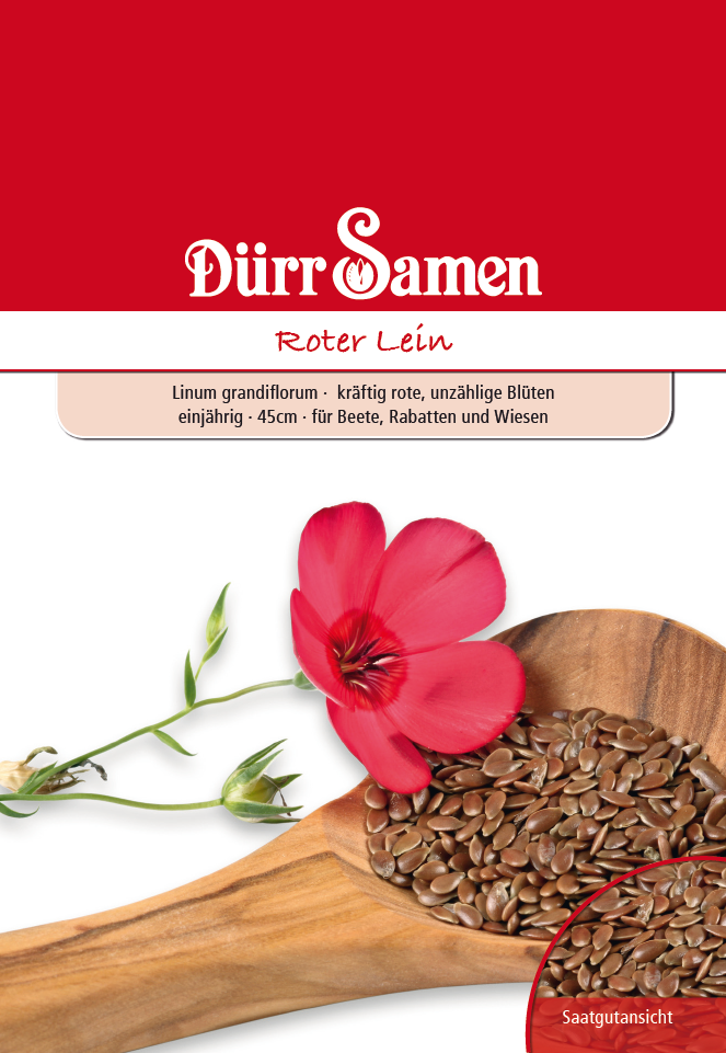 Roter Lein Leinsamen von Dürr Samen